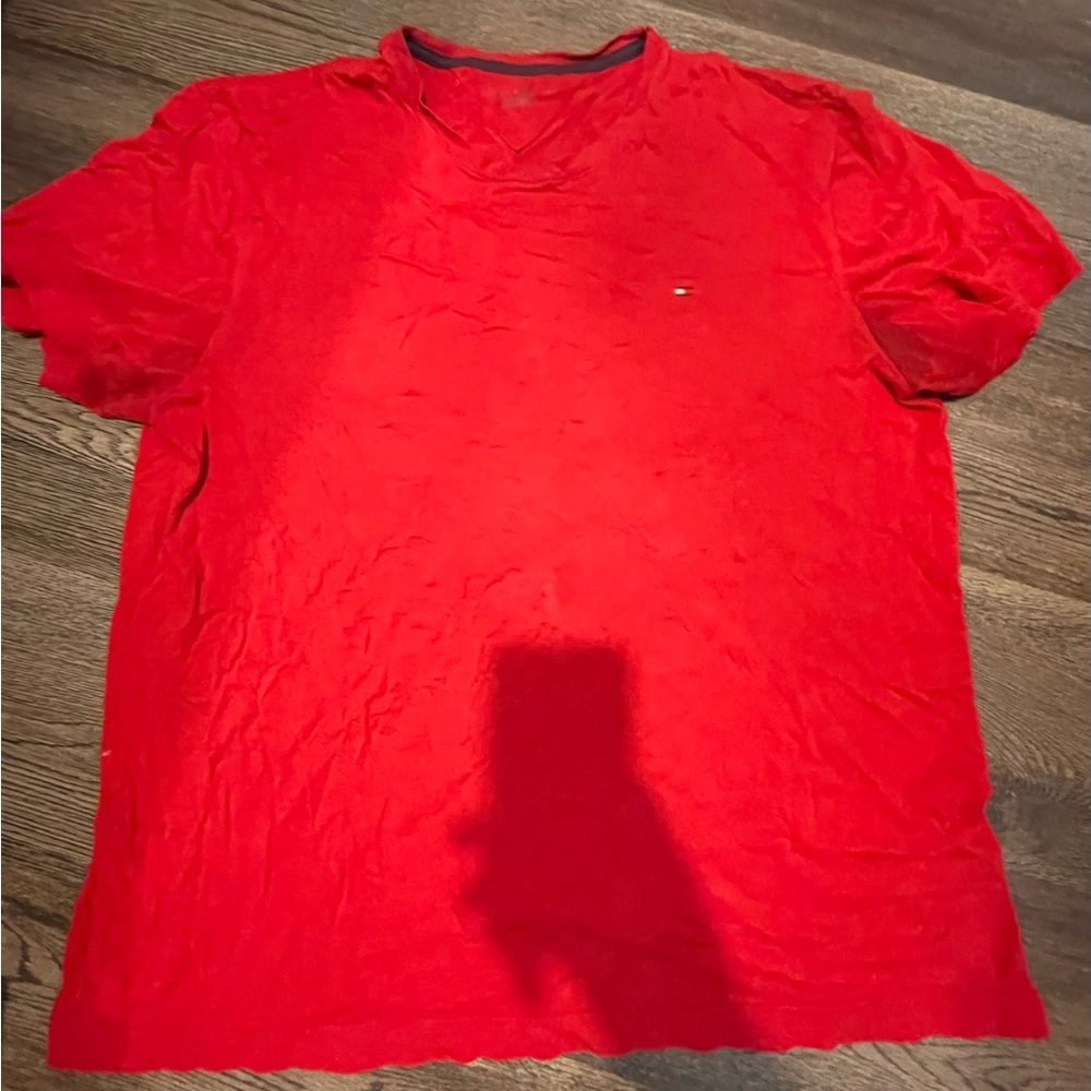 Tommy Hilfiger Vibrant Red Short Sleeve Tee